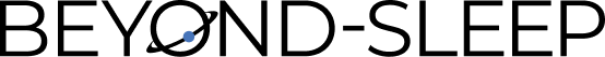 Beyond-Sleep wordmark with blue planet